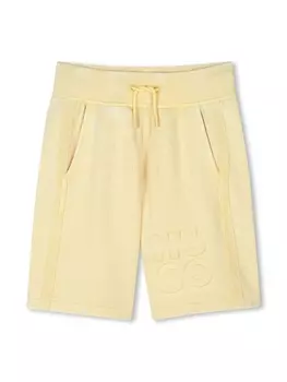 HUGO KIDS шорты с логотипом, желтый