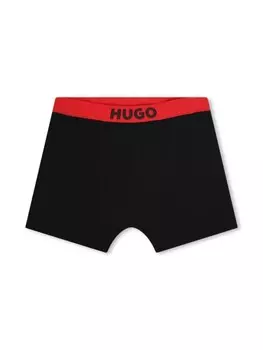 HUGO KIDS трусы-боксеры с логотипом (комплект из двух), красный