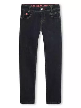 HUGO KIDS узкие джинсы из хлопка, черный