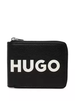 HUGO кошелек с логотипом, черный