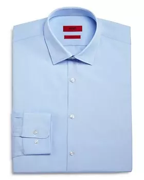 HUGO Mabel Sharp Fit – классическая рубашка обычного кроя, синий