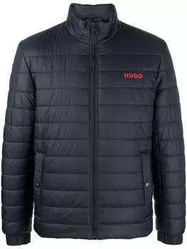 HUGO пуховик на молнии, синий