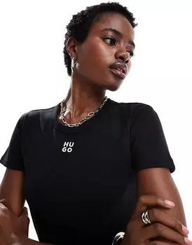 HUGO Red Черные шорты и футболка-колготки