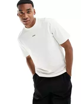 HUGO RED - Dapolino - Белая футболка с логотипом в тон