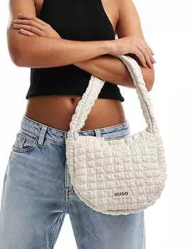 HUGO Red Маленькая сумка через плечо кремово-белого цвета