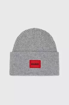 HUGO шерстяная шапка, серый