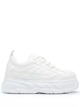 HUGO стеганые кроссовки из искусственной кожи, белый