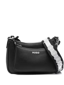 HUGO сумка через плечо с логотипом, черный