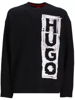 HUGO толстовка с логотипом, черный