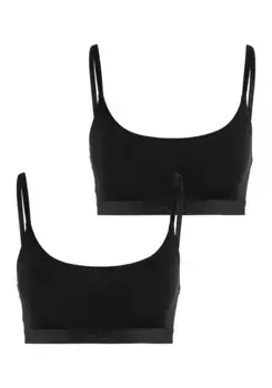HUGO Underwear Бюстгальтер без косточек "TWIN BRALETTE PURE", на тонких бретельках, черный
