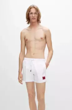 HUGO Underwear "DOMINICA" шорты для плавания с внутренней подкладкой во всю длину, белый