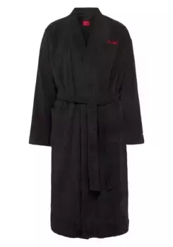 HUGO Underwear Халат "Terry Gown" (2 шт., с поясом), с поясом, черный