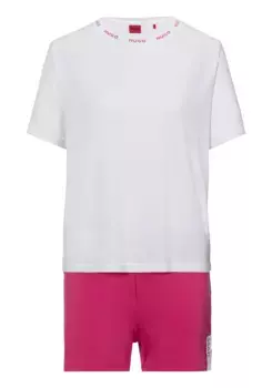 HUGO Underwear Пижама "UNITE_SHORT SET 10247048 01", состоит из рубашки и шорт, розовый