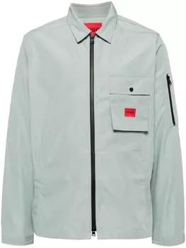 HUGO ветровка с логотипом, синий