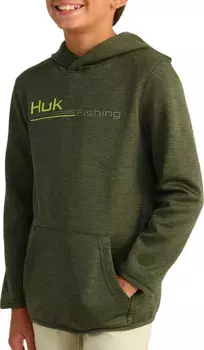 HUK худи с рисунком Coldfront+ для мальчиков, цвет Cyprs Lnd Hthr