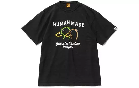 HUMAN MADE ЧЕЛОВЕЧЕСКАЯ Мужская футболка, Черный