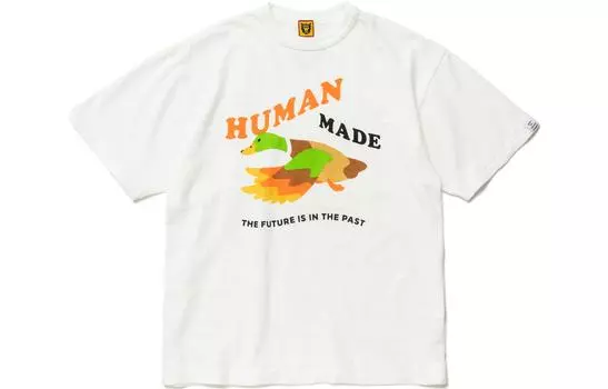 HUMAN MADE Футболка «Flying Duck», сделанная человеком, белая, Черный