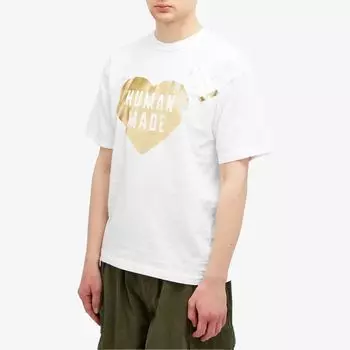 Human Made Футболка с металлическим сердцем, белый