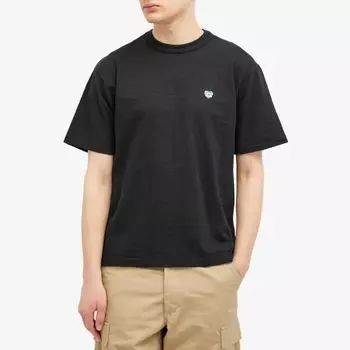 Human Made Футболка со значком в виде сердца, черный