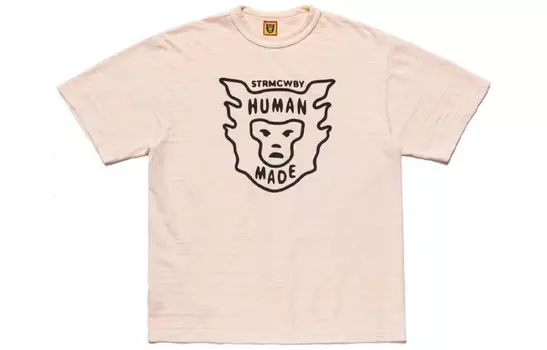 HUMAN MADE Футболка унисекс розовые