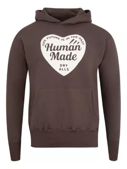 Human Made худи Tsuriami с логотипом, коричневый