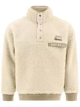 Human Made куртка с вышитым логотипом и высоким воротом, нейтральный цвет