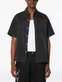 Human Made рубашка с принтом, черный