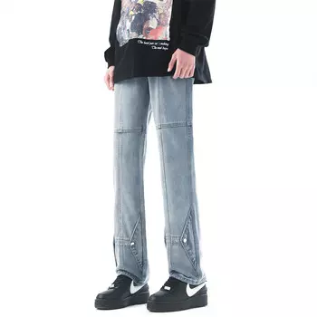 Humanistic Джинсы RENBEN унисекс, Промытая желтая грязь