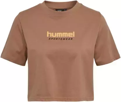 Hummel ФУТБОЛКА "HMLLGC MALU УКОРОЧЕННАЯ ФУТБОЛКА ", цвет Mocha Mousse