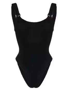 Hunza G купальник Domino с U-образным вырезом, черный
