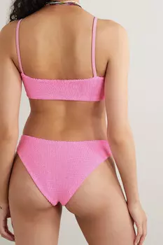 HUNZA G + NET SUSTAIN Бикини Gigi из сирсакера, ярко-розовый