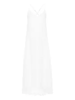 Hunza G ночная сорочка с английской вышивкой, белый