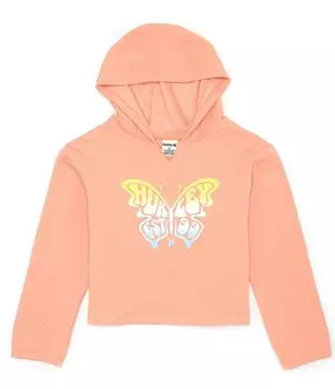 Hurley Big Girls 7-16 Толстовка с длинными рукавами Monarchy, розовый