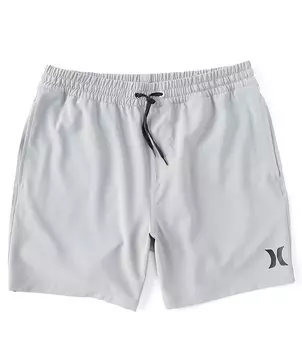 Hurley Icon One & Only Solid 17 Шорты для волейбола с внешним швом, серый