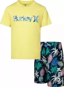 Hurley Комплект для плавания с пальмами и туканом для мальчиков