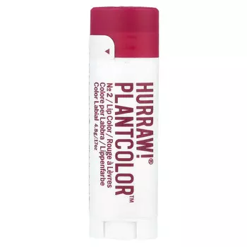 Hurraw! Balm, PlantColor , краска для губ, № 2, 4,8 г (0,17 унции)