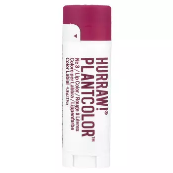 Hurraw! Balm, PlantColor , краска для губ, № 3, 4,8 г (0,17 унции)
