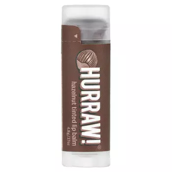 Hurraw! Balm, Тонирующий бальзам для губ, с фундуком, 4,8 г (0,17 унции)