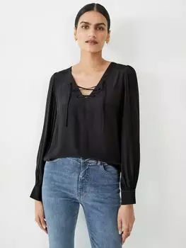 hush Блузка с галстуком Lara, Черный