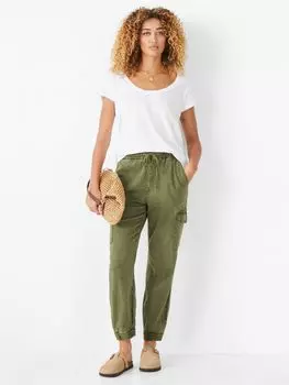 Hush Hari Хлопковая футболка с круглым вырезом, белая