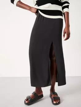 hush Юбка макси с разрезом Anya, черный