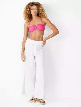 Hush Mira Beach Брюки, Белый