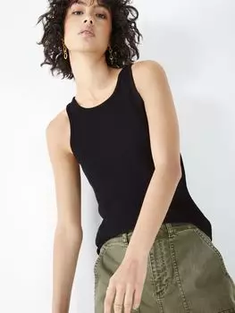 hush Жилет в рубчик с круглым вырезом, черный