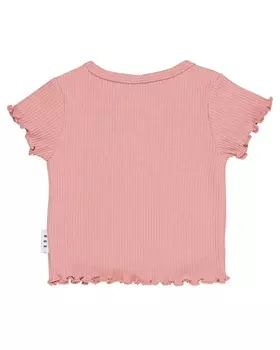 Huxbaby Футболка в рубчик Dusty Rose, розовый
