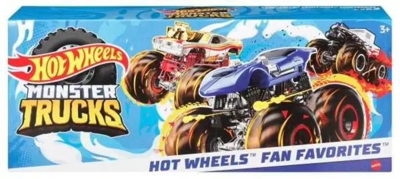 Hw Mt Vehicle 1 64 3-Pak Hnt78 Wb1 Mattel