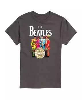 Hybrid Apparel Футболка с логотипом The Beatles Group и короткими рукавами AIRWAVES, серый