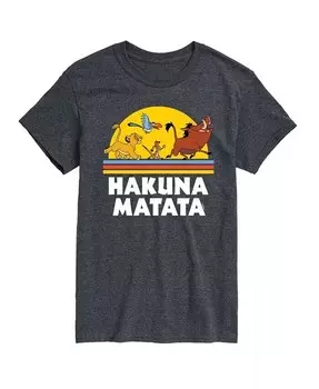 Hybrid Apparel Мужская футболка с коротким рукавом The Lion King AIRWAVES, серый