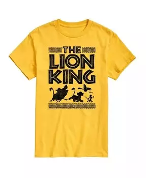 Hybrid Apparel Мужская футболка с коротким рукавом The Lion King AIRWAVES, желтый
