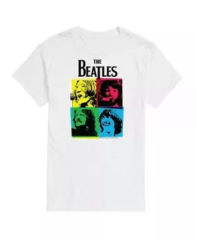 Hybrid Apparel Яркая футболка The Beatles Group с короткими рукавами AIRWAVES, белый