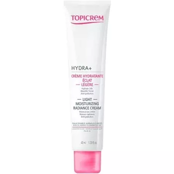 Hydra+ Легкий увлажняющий крем для сияния 40 мл, Topicrem